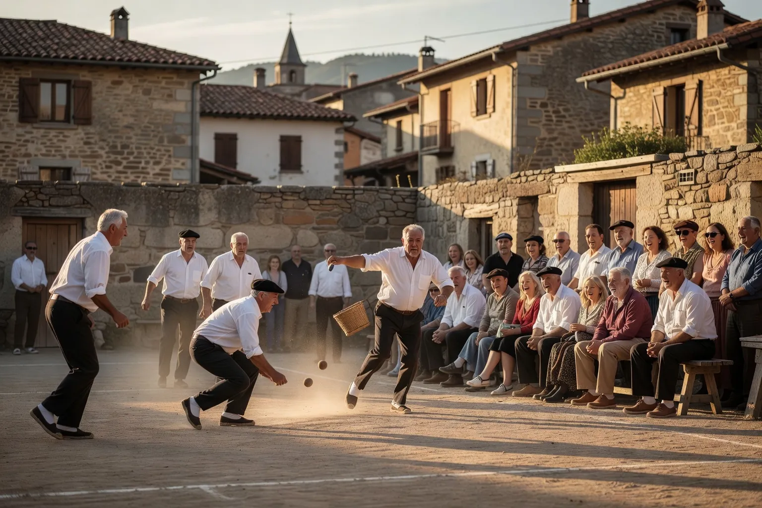 Etxe basque traditionnelle à colombages rouges au cœur de l'arrière-pays d'Espelette, hébergement de groupe EVJF