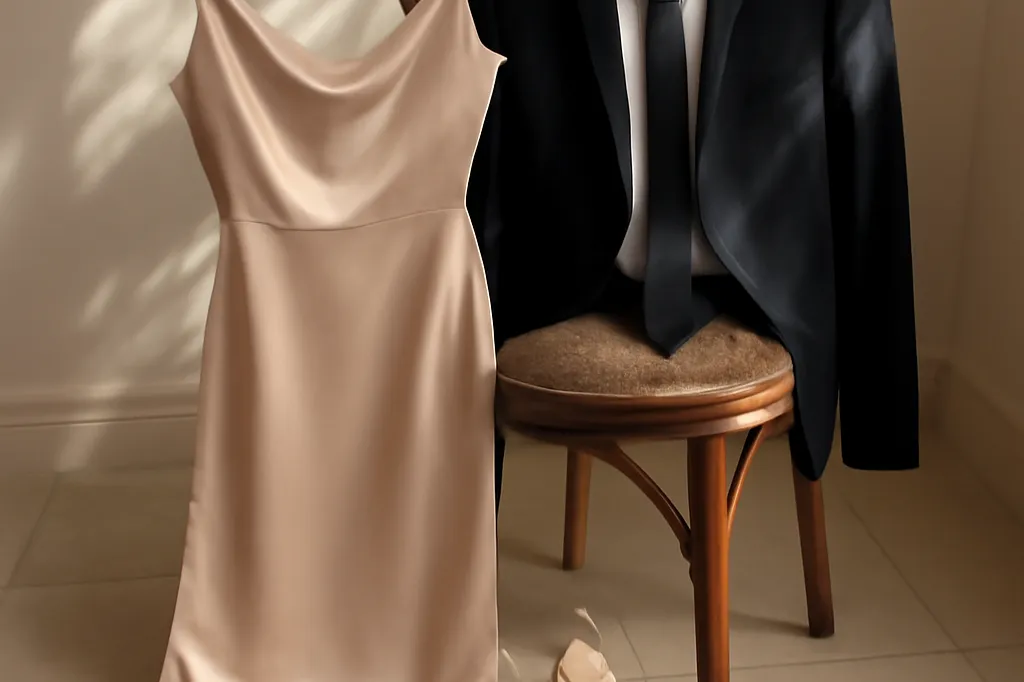 Tenue élégante d’invité de mariage préparée pour la journée