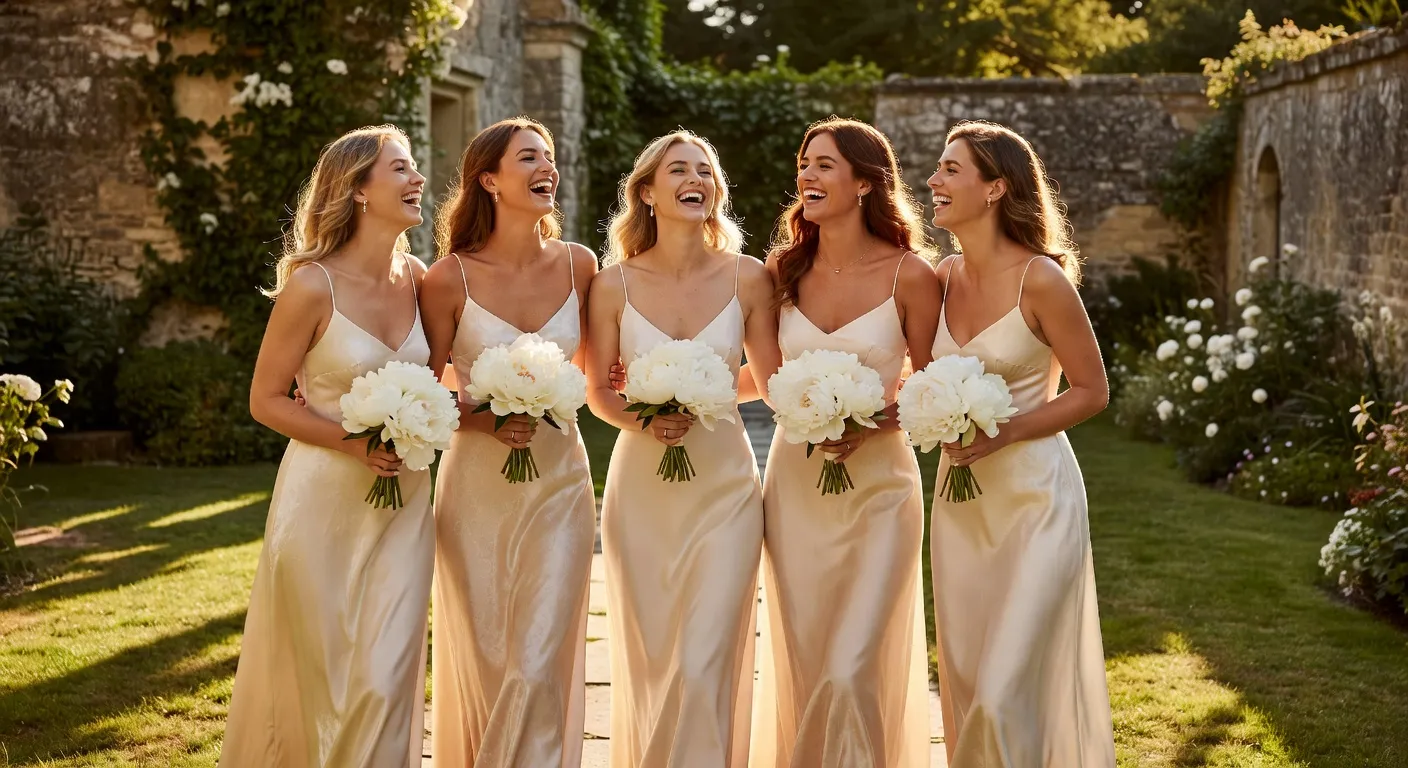 Demoiselles d'honneur en robes assorties