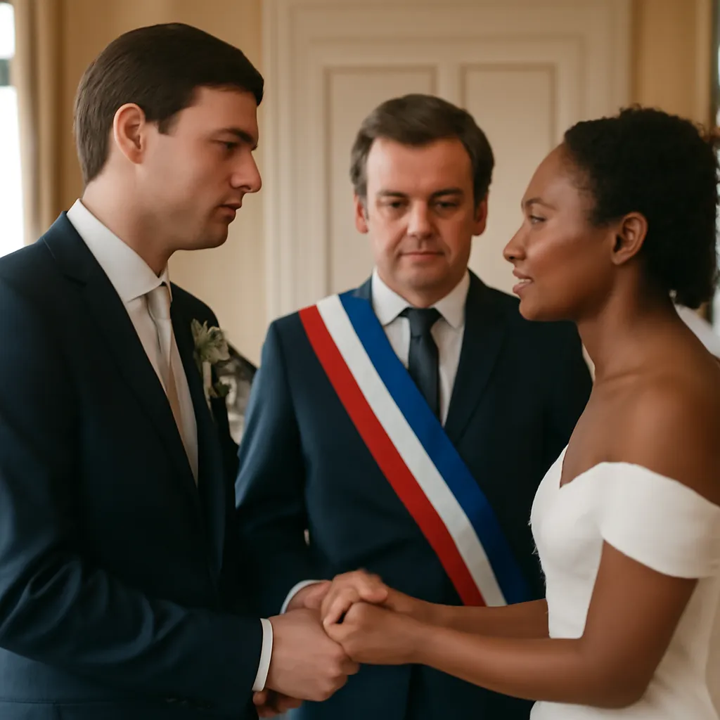 Cérémonie civile pour un couple binational