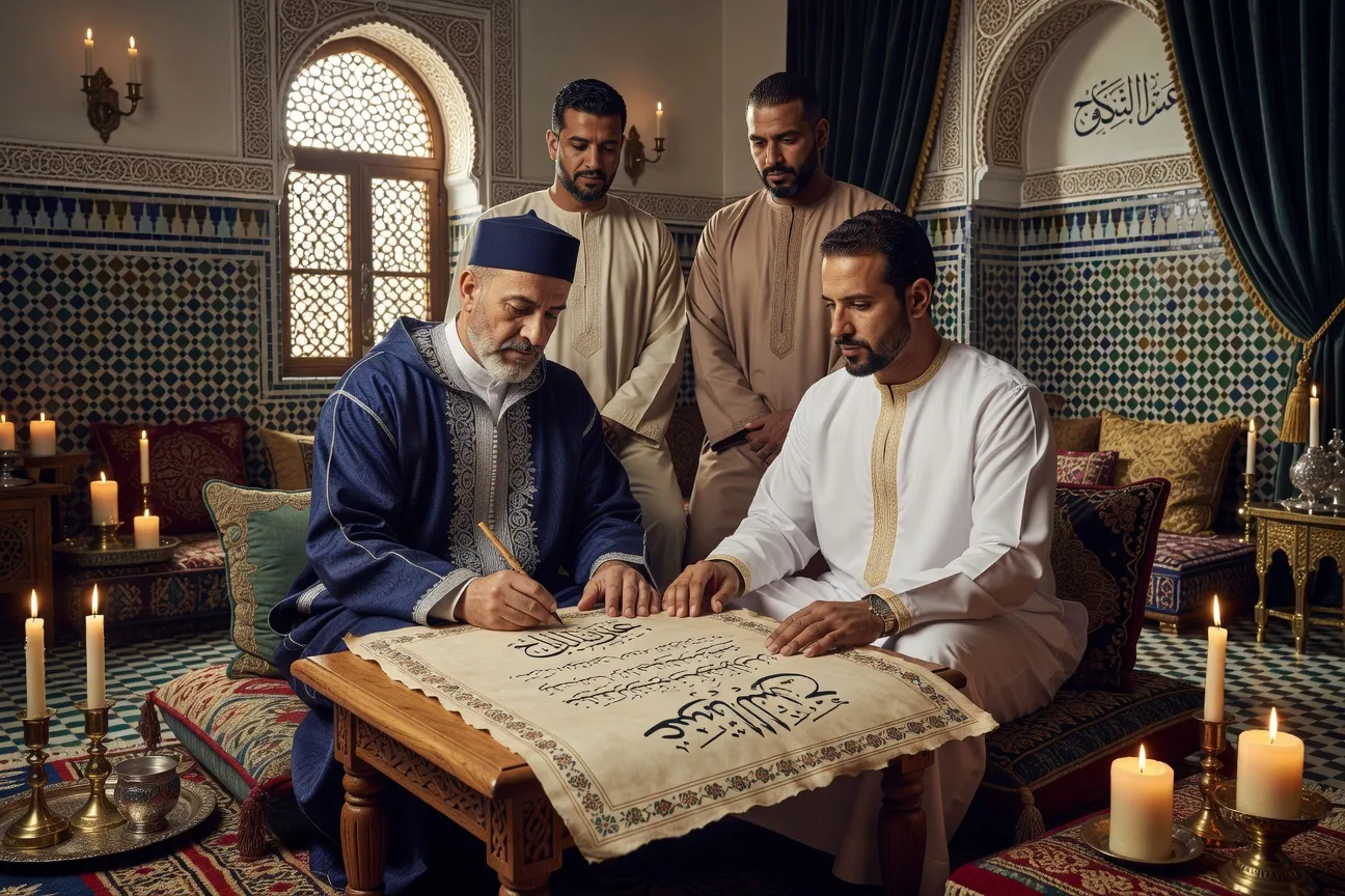 Signature du contrat nikah par l'imam
