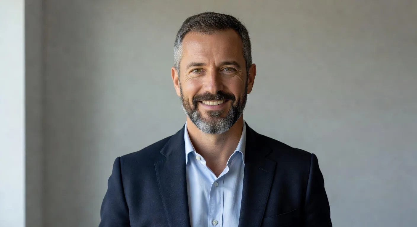 Portrait éditorial de l'officiant laïque Marc Lefebvre